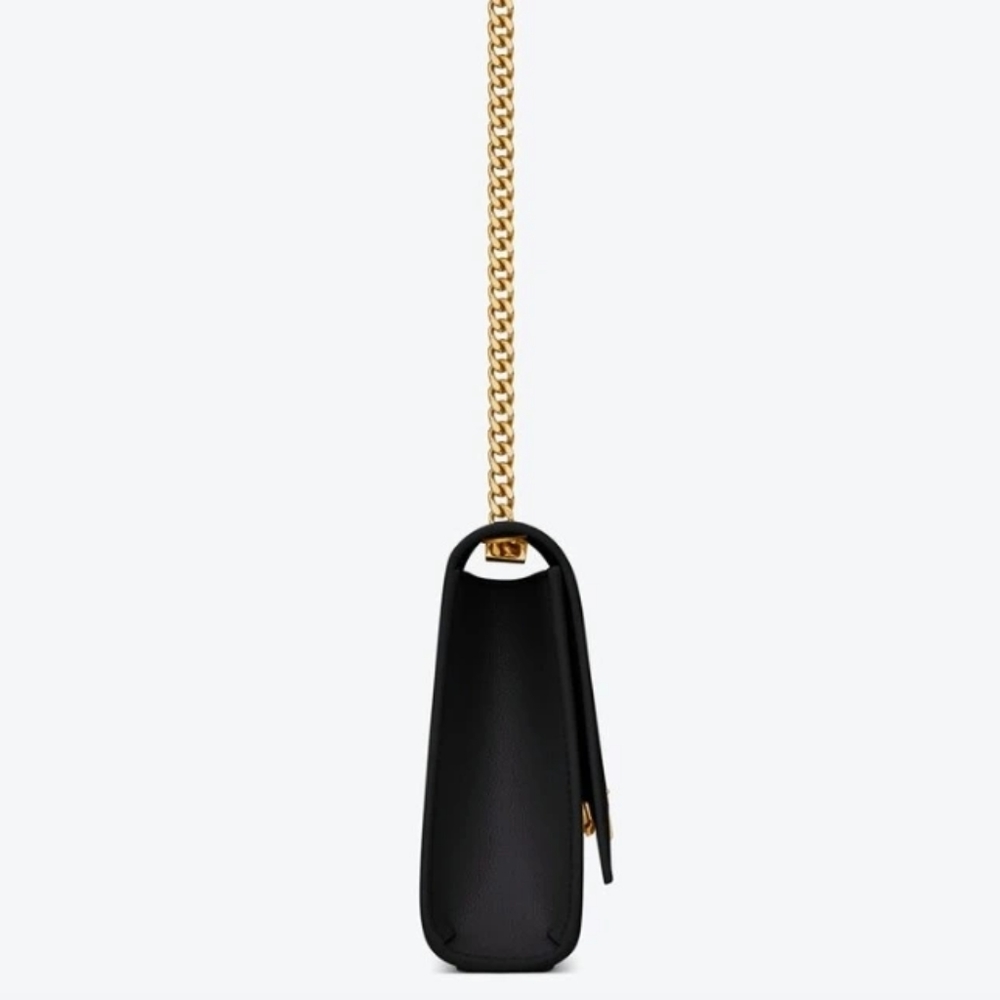 YSL Saint Laurent KATE SMALL CHAIN BAG IN GRAIN DE POUDRE LEATHER! MSRP$2,268 - Picture 11 of 16
